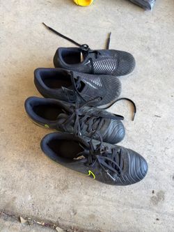 Kids size 12C and 1Y soccer shoes