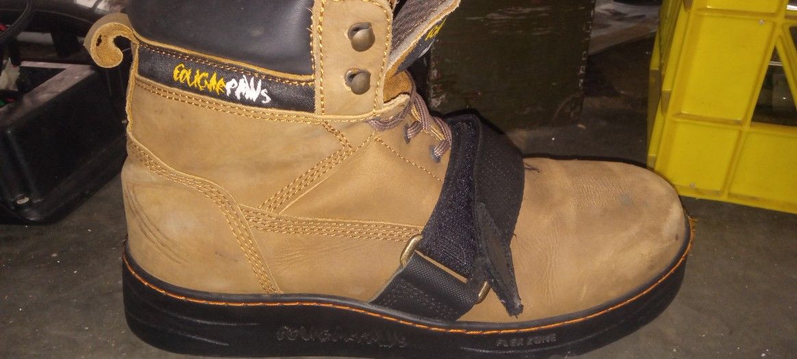 Size 12 Cougar Paw Work Boots For Roofing.Worn Once