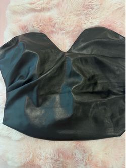 FASHION NOVA LEATHER CORSET TOP