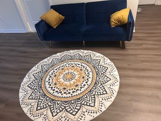 Round Mandala Area Rug