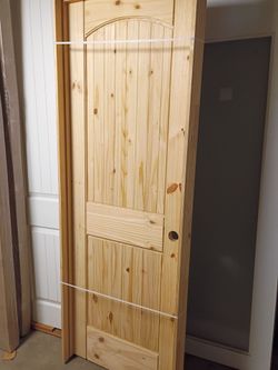 28x80 left hand natural pine,solid wood last one