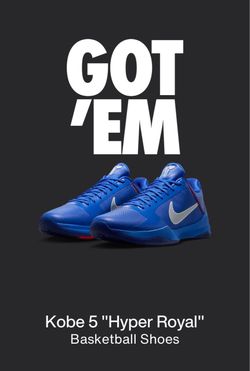 Nike Kobe 5 Hyper Royal Basketball Shoes