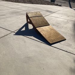 Homemade Wooden ADJUSTABLE MTB/BMX Ramp