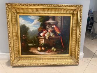 Van Webber - Painting - old heavy wood frame