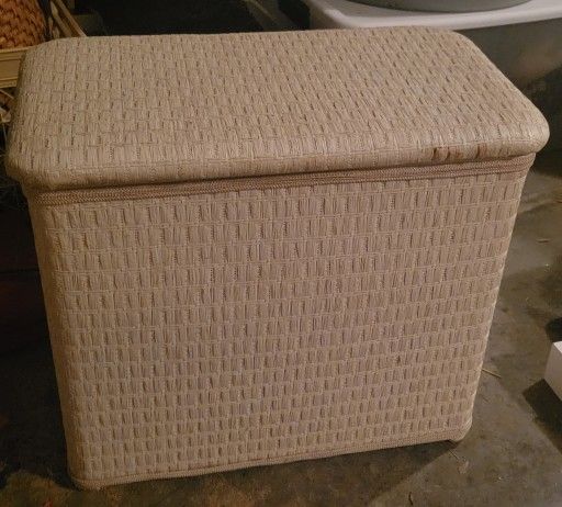 White Woven Hamper