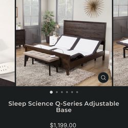 Sleep Science Cali King Split Adjustable Bed Base