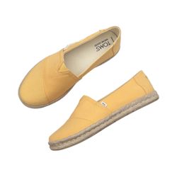 NEW Toms Women’s Alpargata Rope 2.0 Espadrille Slip-On size 8.5 Yellow