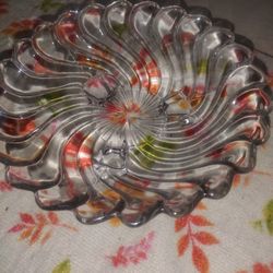 PRICED REDUCED !!!!Fostoria 2612 Colony Swirl Clear 6 3/4" Bowl