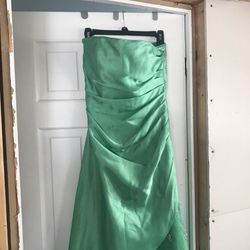 Prom Dress Beaded  Strapless Size 7/8