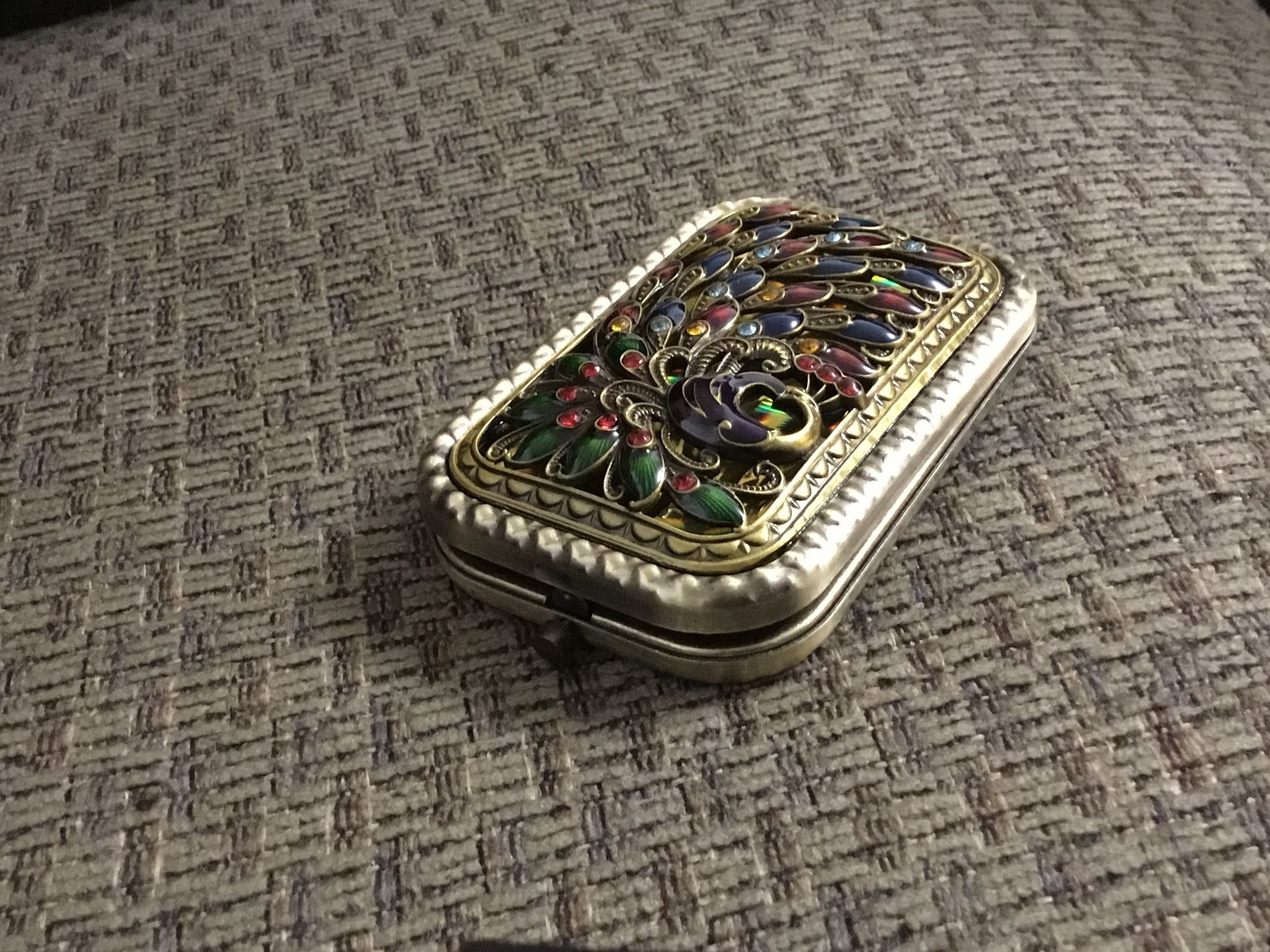 Peacock Double Sided Mirror Compact