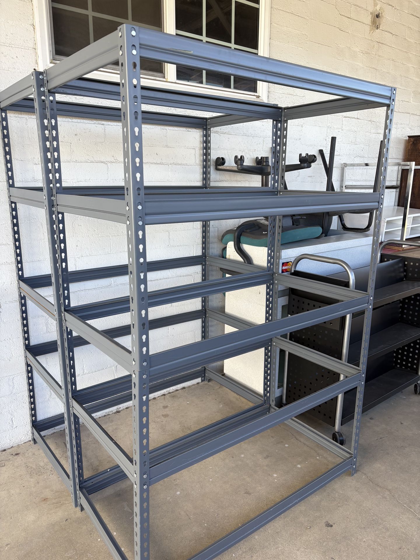 2 Metal Racks, And I Do Have The Plywood Shelves For Them