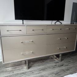 Champagne & Silver Dresser