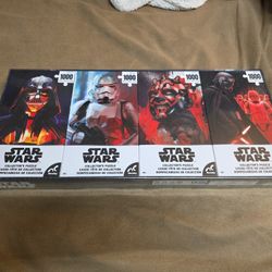 Star Wars 4 Set 1000 Piece Puzzles Bran New Sealed 
