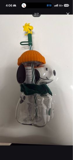 Starbucks snoopy glass mug- original - last one