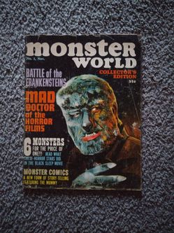Monster World Collector's Edition #1 horror magazine (comic book comics)
