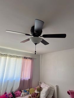 Fan with 3 positions and with lamp