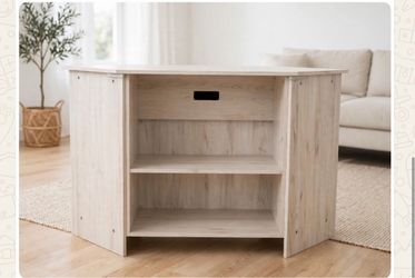 Corner TV Stand with Open Shelves
