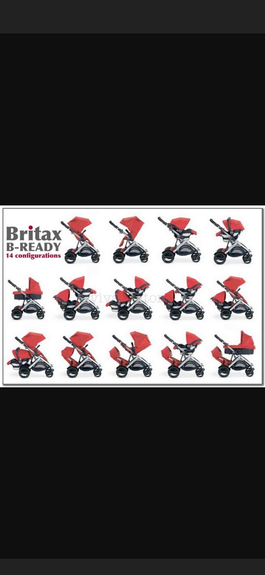 Britax Bready Single Or Double Stroller With Carseat