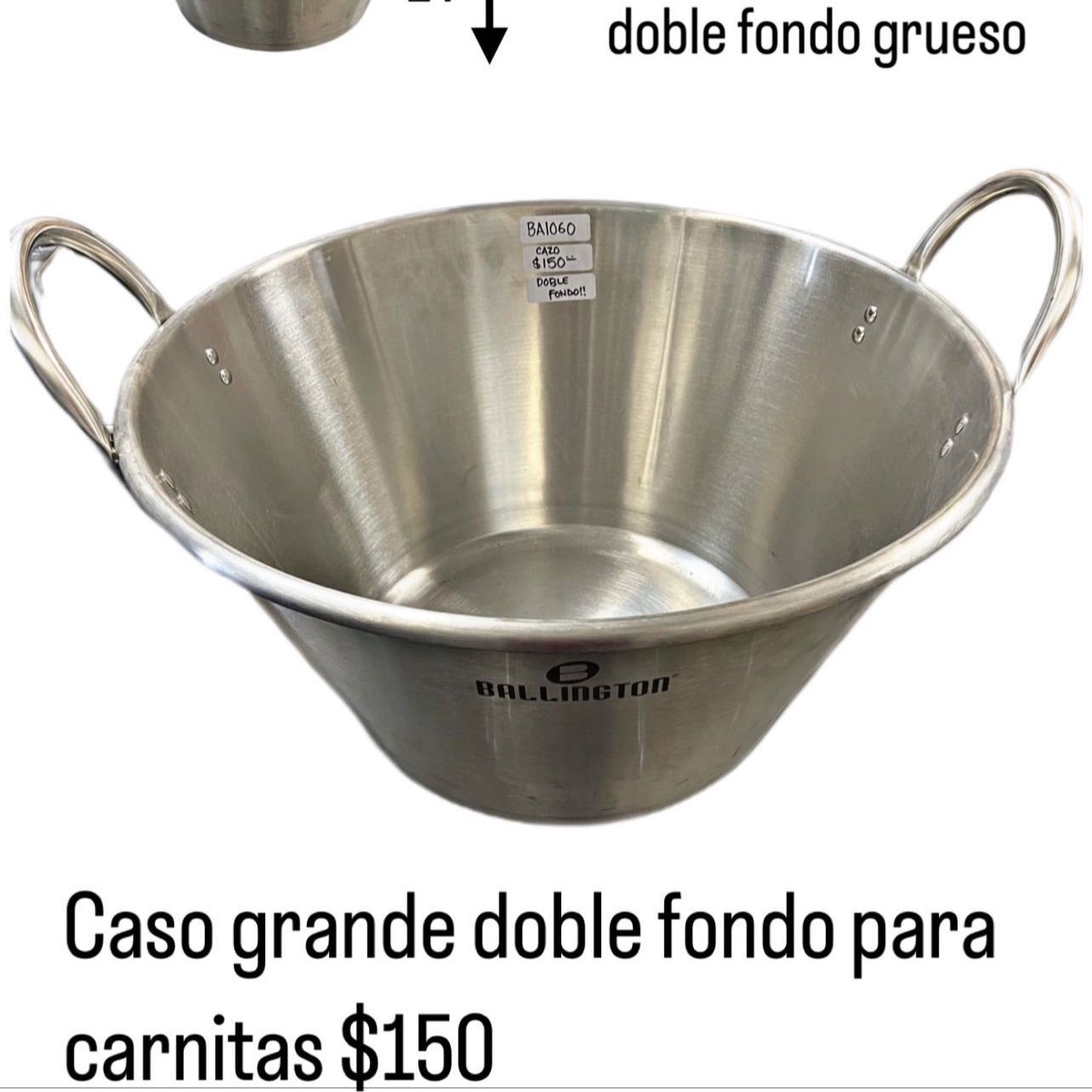 Cazo Grande Para Carnitas Large 25W x 13D Stainless Steel Caso Carni –  DBM IMPORTERS