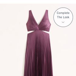 strapless open back dress Valentino Gold Metallic Pleated Dress