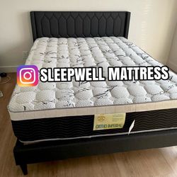 New Queen Bed Frame With Mattress 