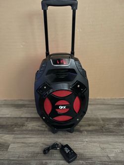 QFX Bluetooth Soeaker Rechargeable Used Condition $60 Firm on Price