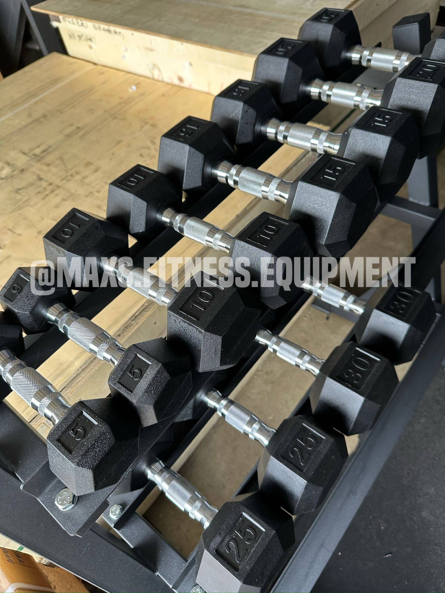 New Dumbbells Set 5-30 With Rack