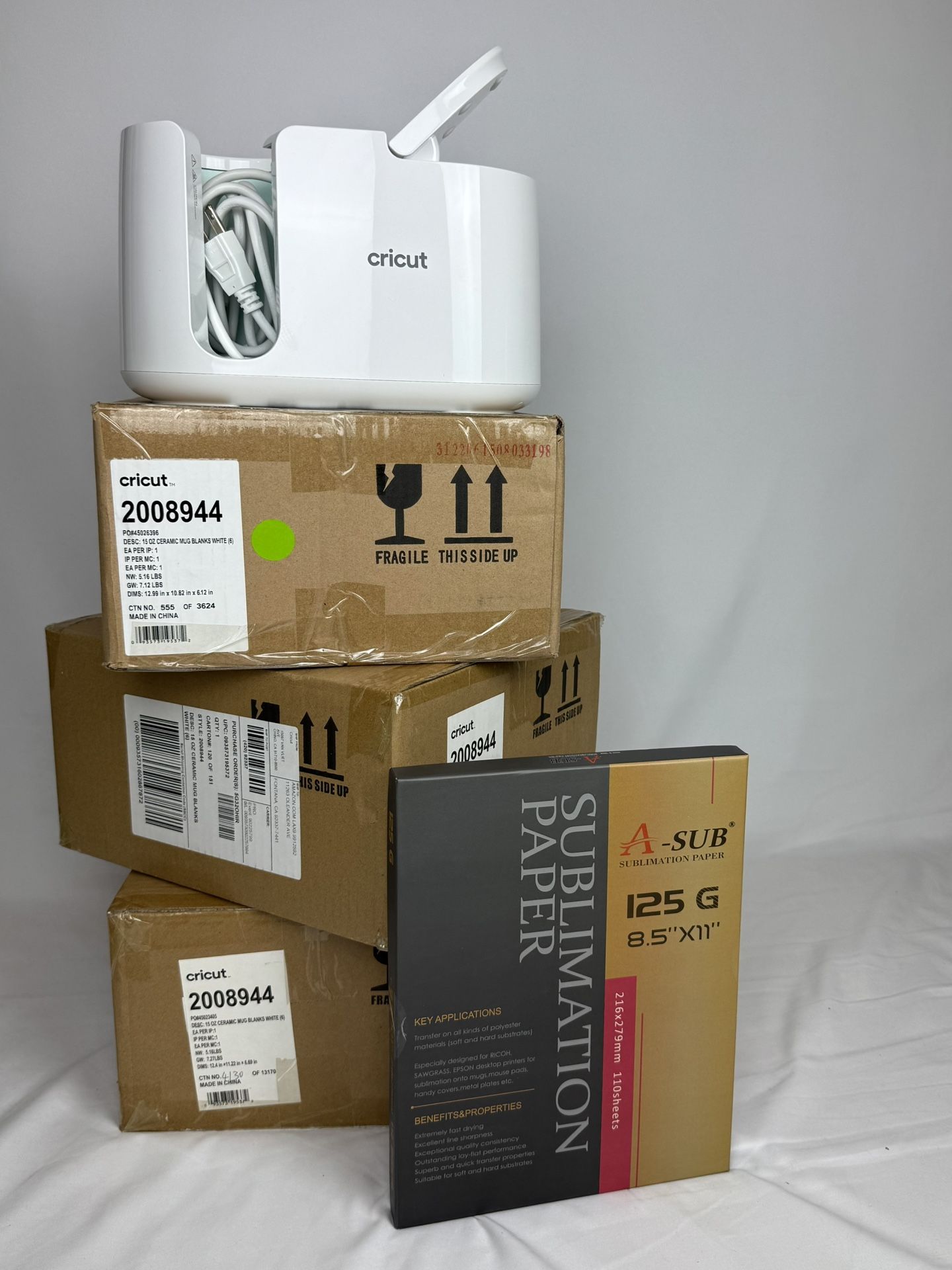Cricut Mug Press Bundle - Like New