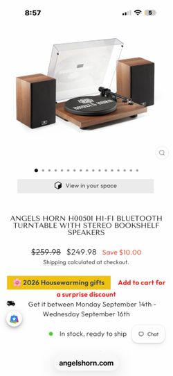 Angels Horn Bluetooth Record Player