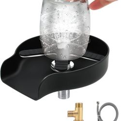 Sink Faucet Bottle Washer - Stainless Steel Glass Rinser for Kitchen Sink, Baby Bottle Washer, Bar Cup Cleaner - Kitchen Sink Automatic Flushing Devic