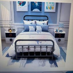 Twin metal bed