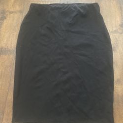 Womans Black Straight Pencil Skirt Size 2x By SKY #13