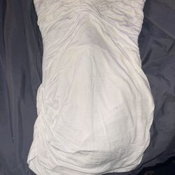 White Strapless Top Small