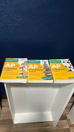 2024 Barton’s AP Calculus, Psychology, Chemistry Premium Books