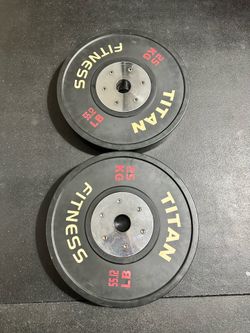 Titan Fitness Elite Bumper Plate 55lbs Pair