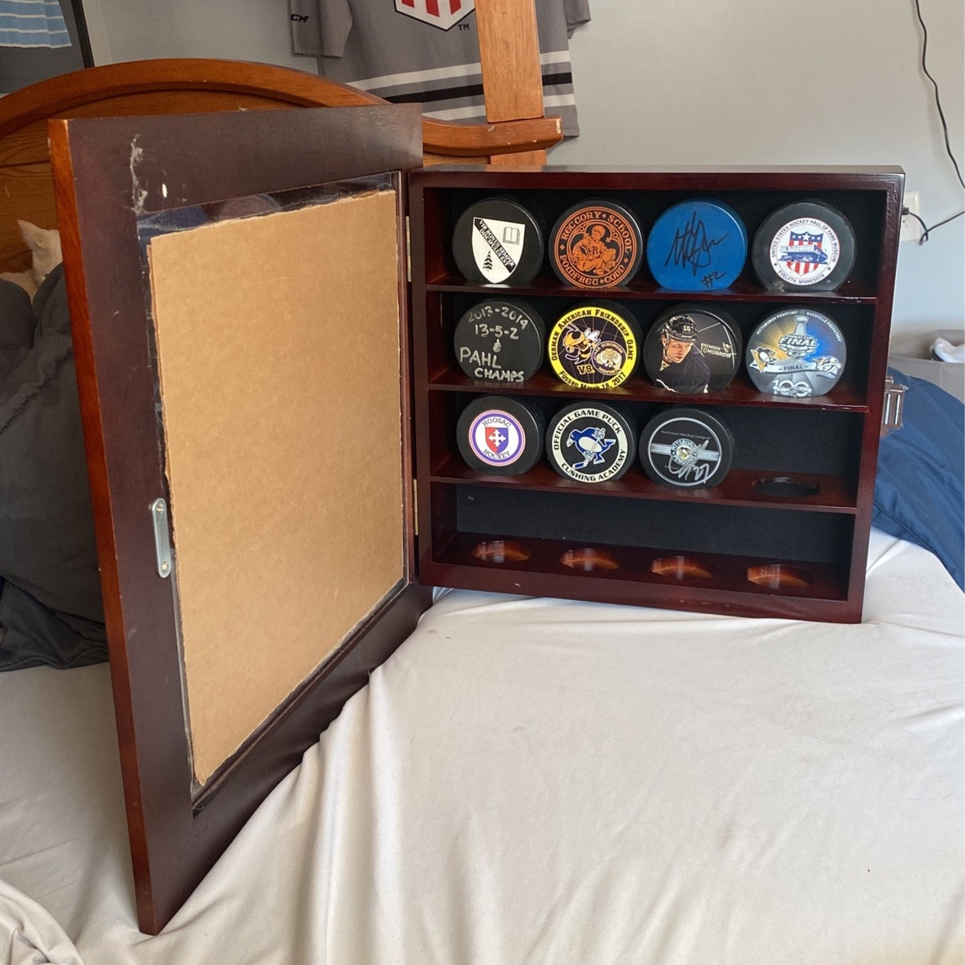 hockey puck display case