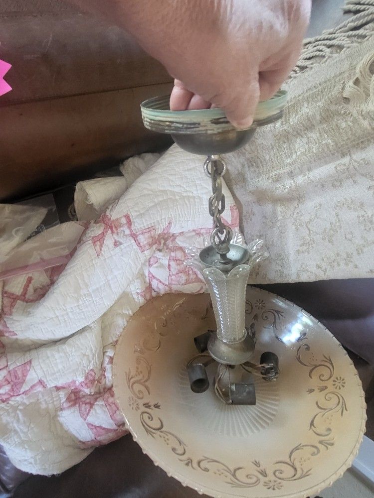 Antique ART DECO Chandelier
