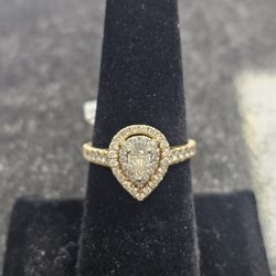 *On Sale* 14kt YG Diamond Ring. (C-5) SIZE 6.5 TDW: 1.14ct ASK FOR RYAN. #4(contact info removed)-01