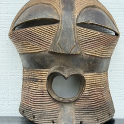 Large Antique African Tribal Ceremonial Songye Mask