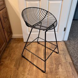 Black Modern Stool Set