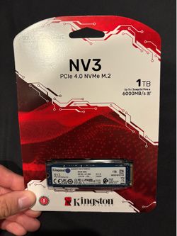 New Kingston NV3 1TB M.2 2280 NVMe SSD. Shoot me offer!