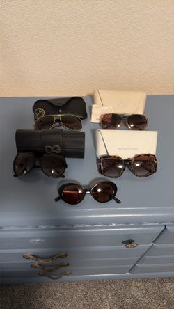 Dolce Gabbana, MK, Ray Bans, Oliver’s People Sun Glasses