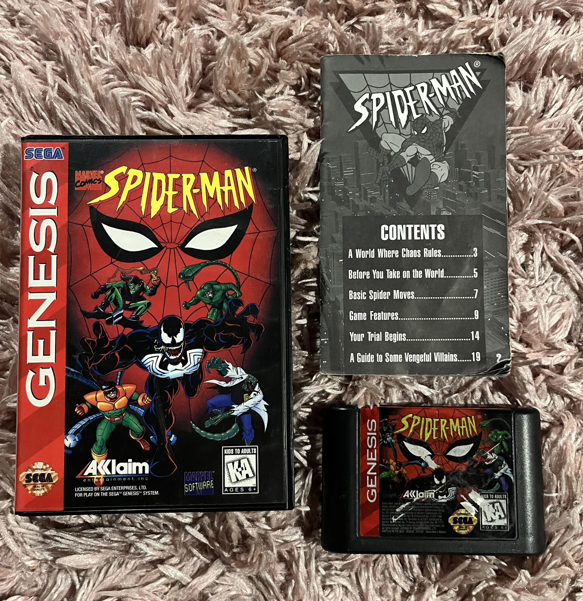 Spider-Man CIB For Sega Genesis 