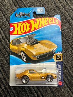 Hot Wheels Gold ‘68 Gas Monkey Garage Corvette | Brand New | Screen Time