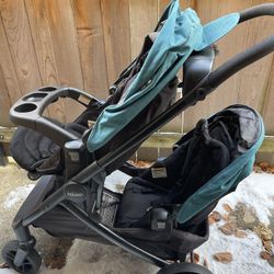 Graco Double Stroller With Car Seat
