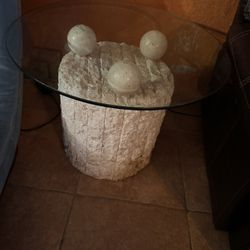 Glass And Ceramic Side Tables