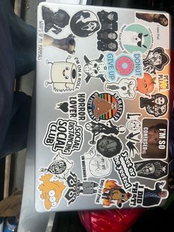 Laptop with Stickers