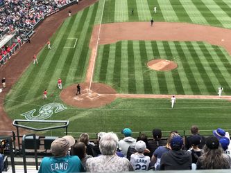 Mariners vs. Tampa Bay Rays Tonight! Actual first row of this section.