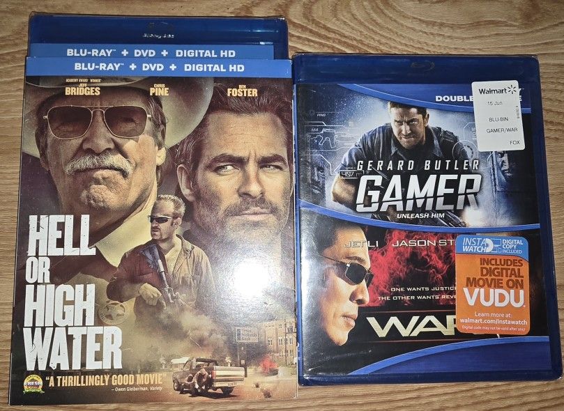 2 Blu-ray LOT: BOTH SEALED NEW! Gamer/Warcraft Statham + Hell or High Water