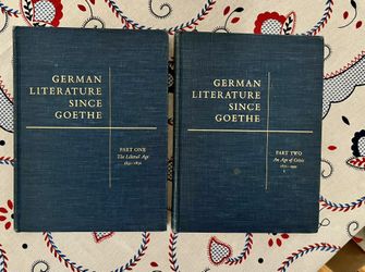 German Literature Since Goethe, Parts One & Two